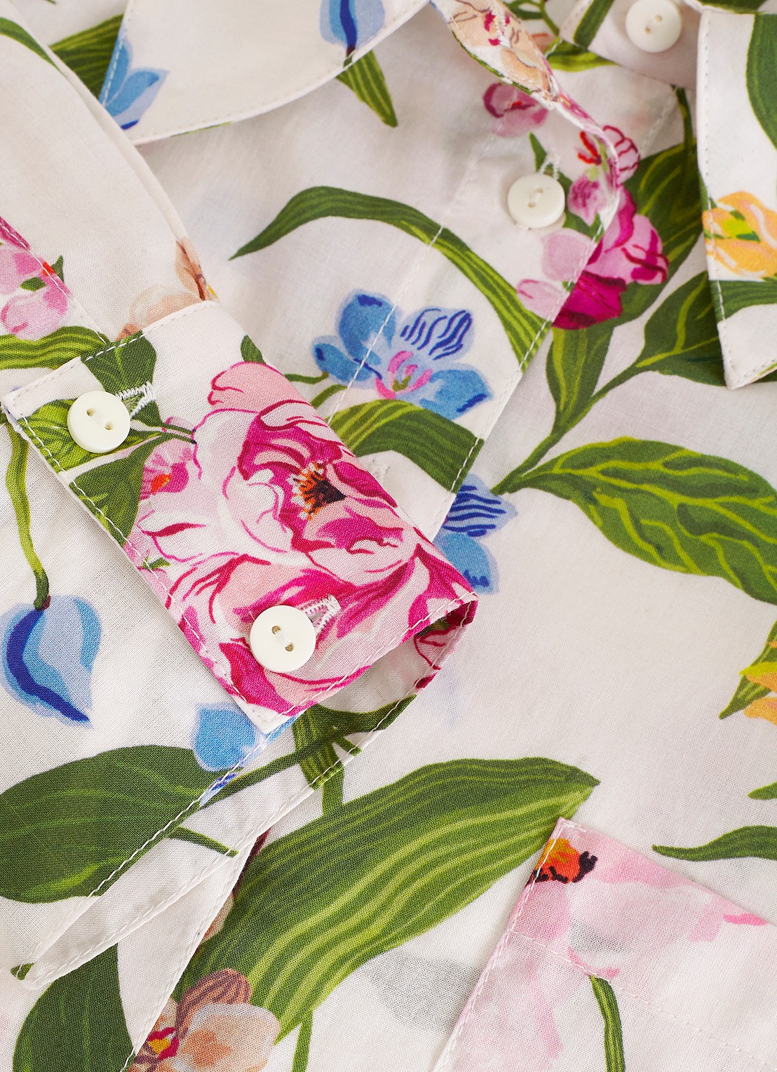 Phase Eight Maddelena blouse met bloemenprint - detail 8 ivoor