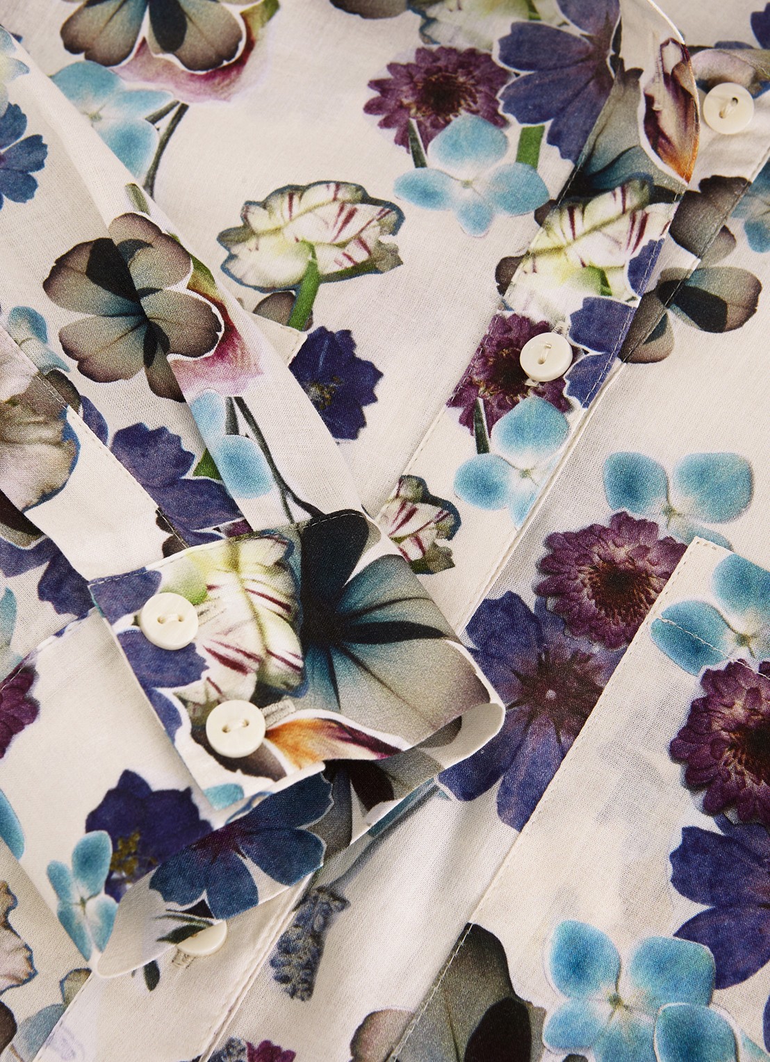 Phase Eight Maddelena blouse met print - detail 5 lichtroze