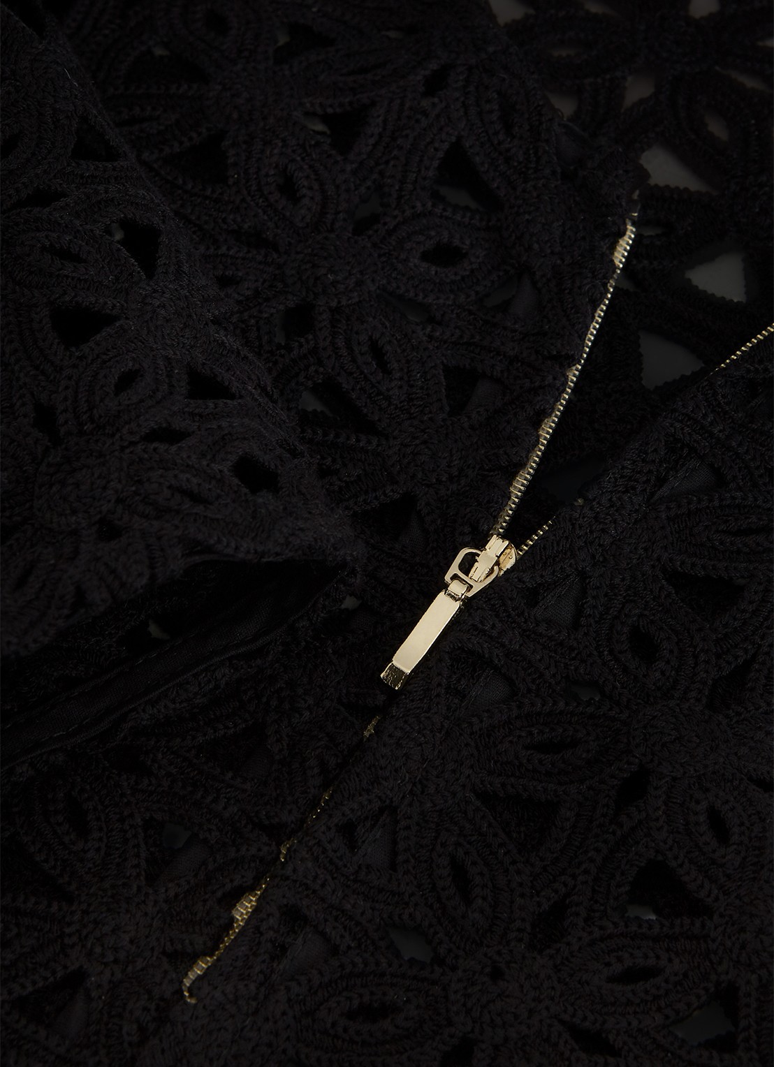 Phase Eight Maeva vest met opengewerkt dessin - detail 8 zwart