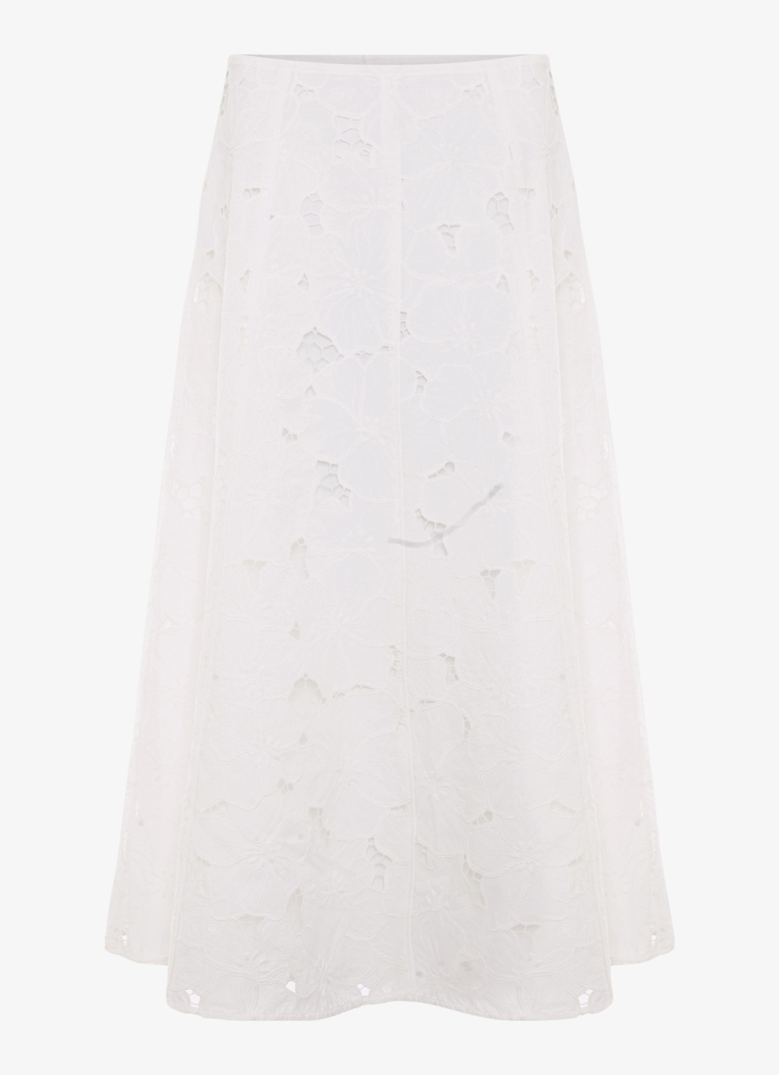 Phase Eight Marina maxi rok met broderie - voorkant 2 ivoor