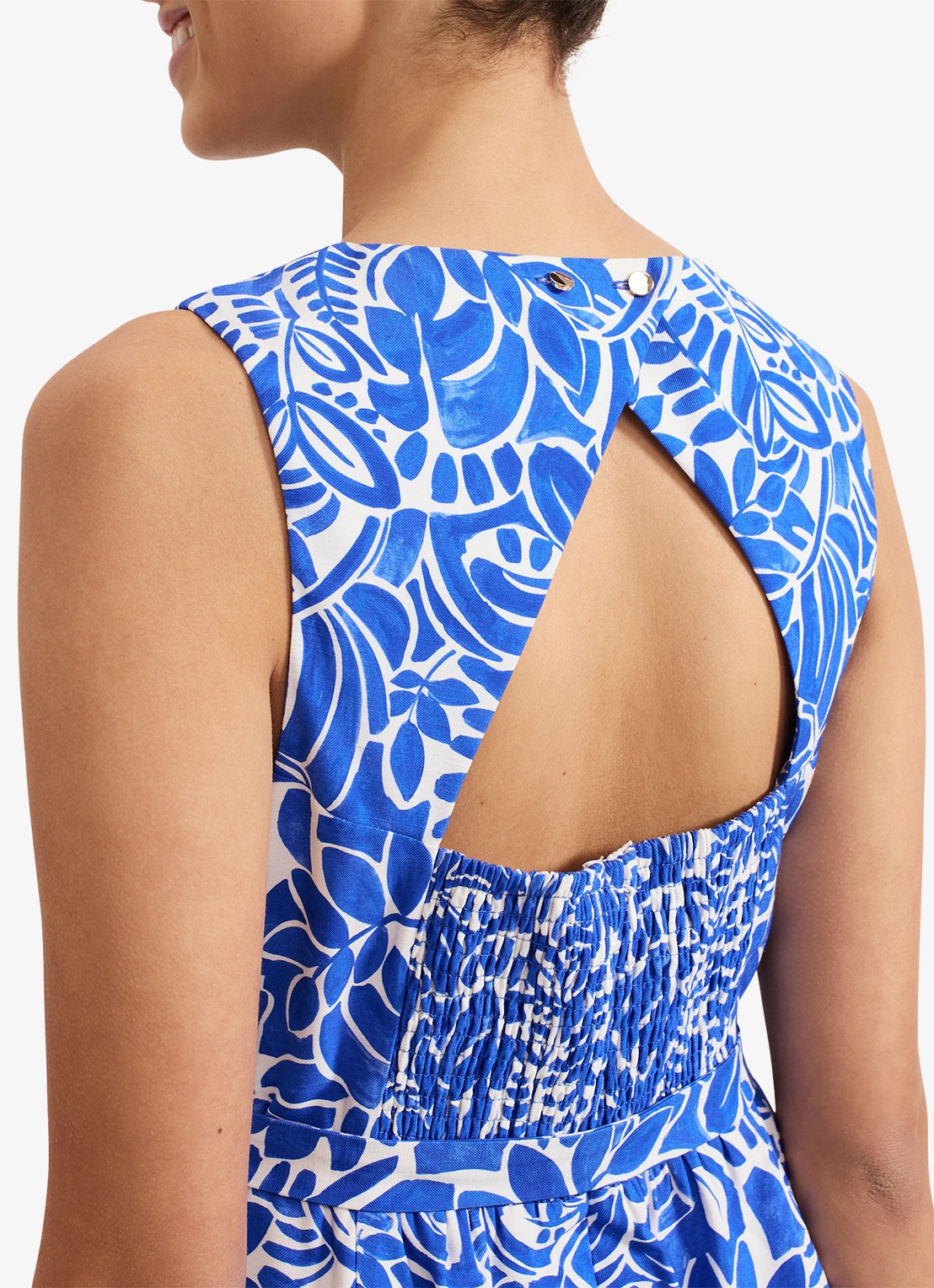 Phase Eight Marta wide fit jumpsuit met strikceintuur - detail 5 blauw