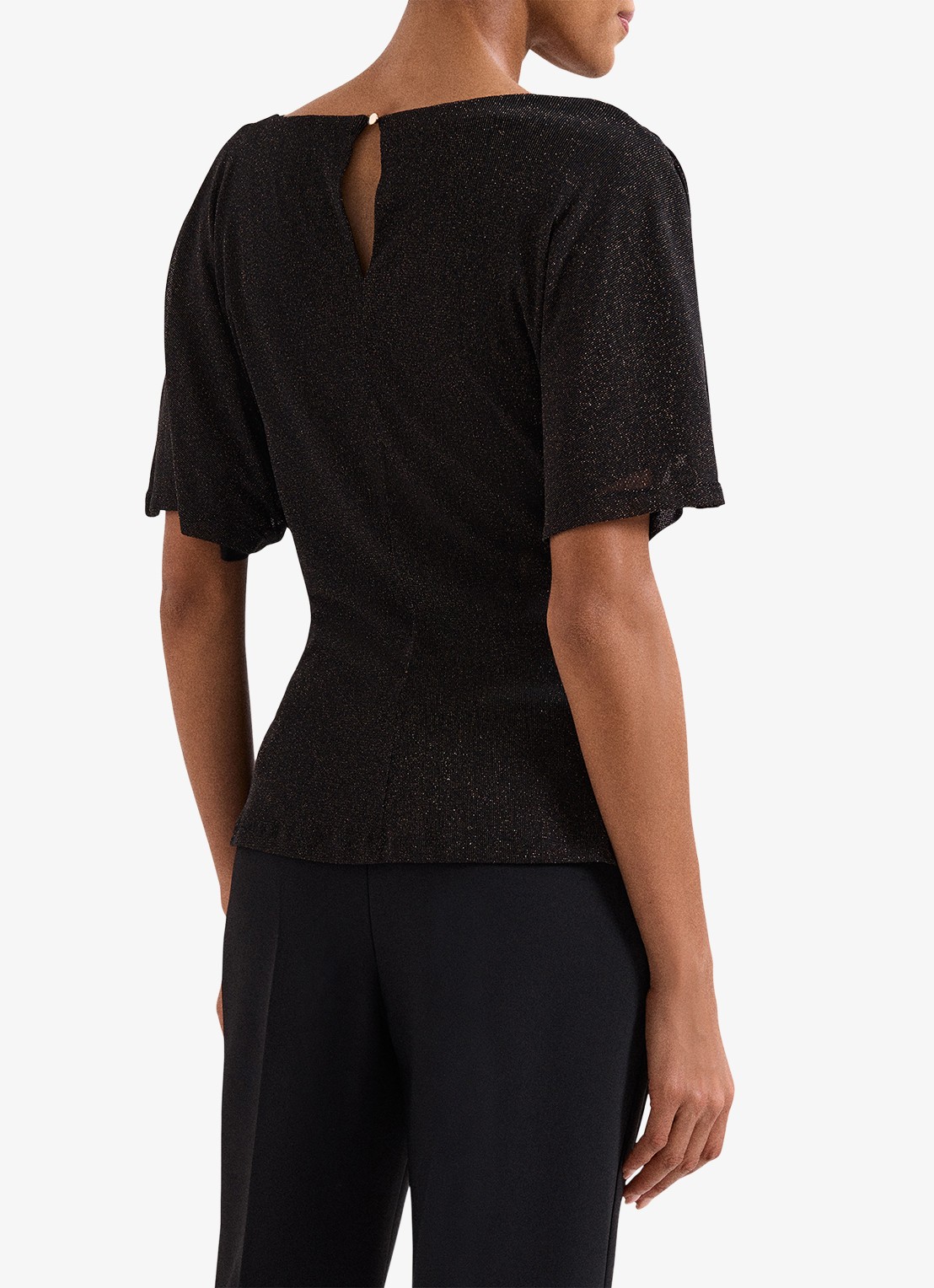 Phase Eight Martha top met lurex - achterkant goud