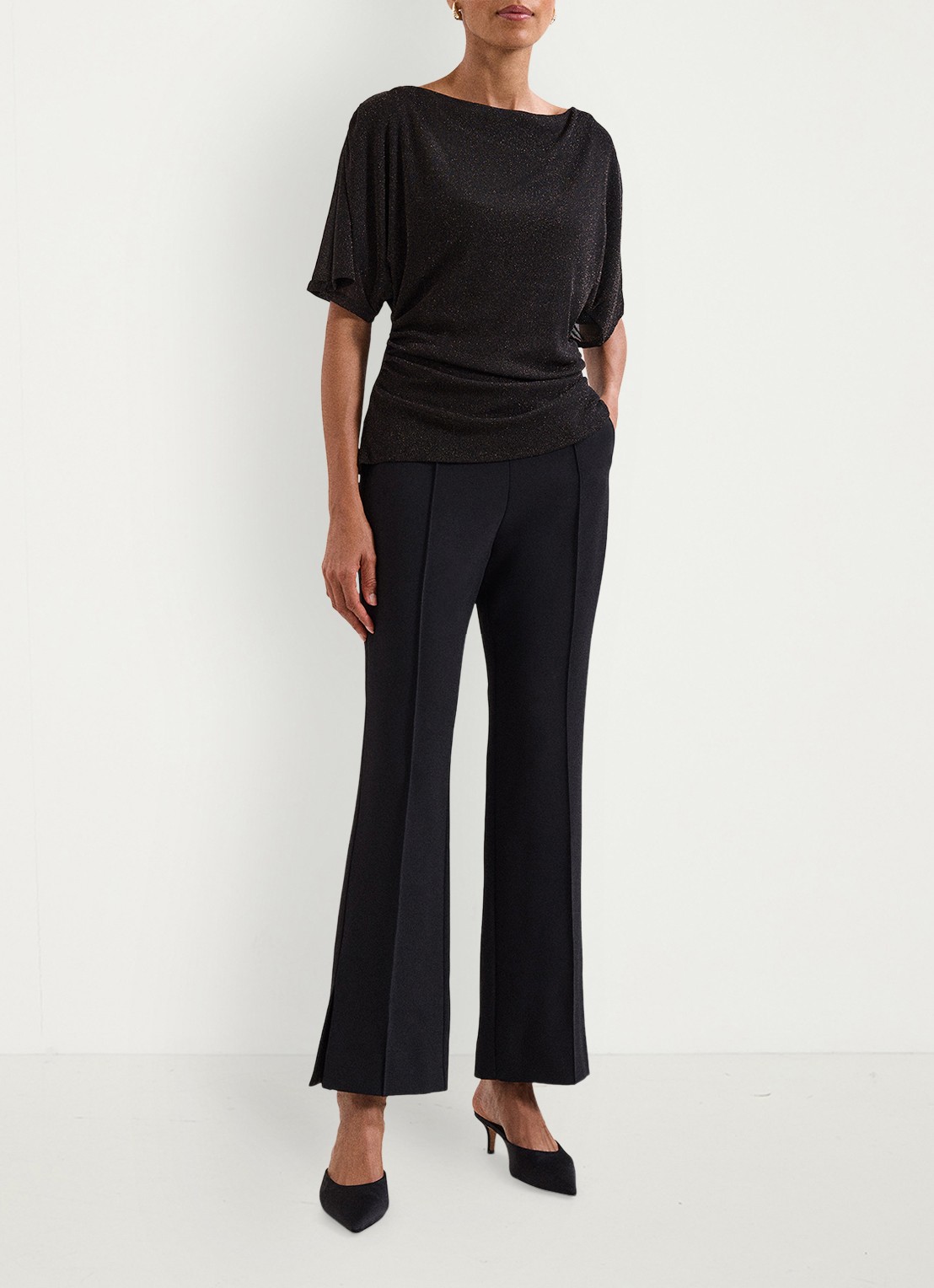 Phase Eight Martha top met lurex - voorkant 8 goud