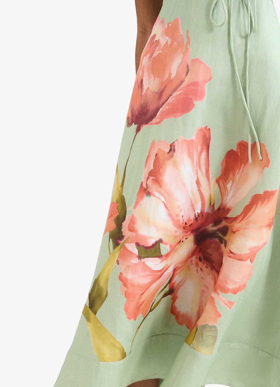 Phase Eight Matilda jurk met bloemenprint - detail 5 groen
