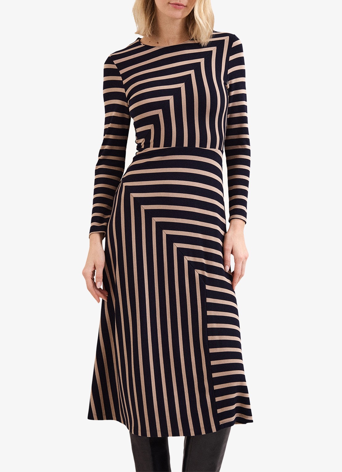 Phase Eight Mia midi jurk met grafische print - detail multicolor