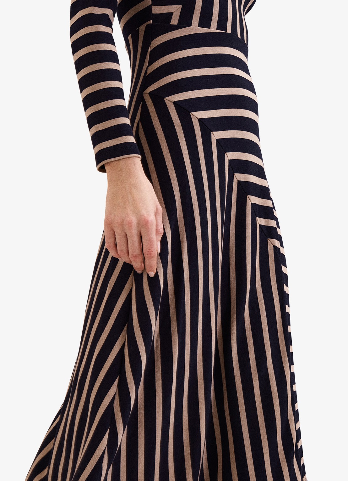 Phase Eight Mia midi jurk met grafische print - detail 3 multicolor