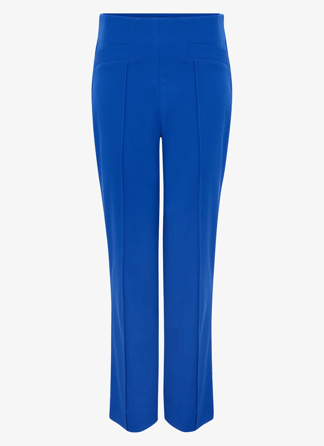 Phase Eight Miah high waist tapered fit cropped pantalon met stretch - voorkant kobaltblauw