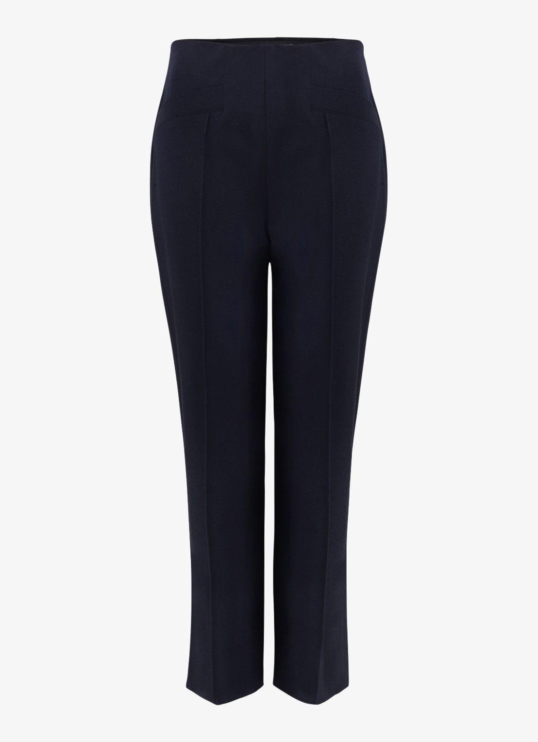 Phase Eight Miah slim fit pantalon met paspelzakken - voorkant 3 navy