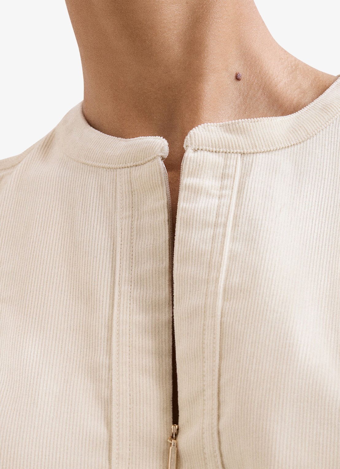 Phase Eight Midi tuniek jurk met strikceintuur - detail 7 beige