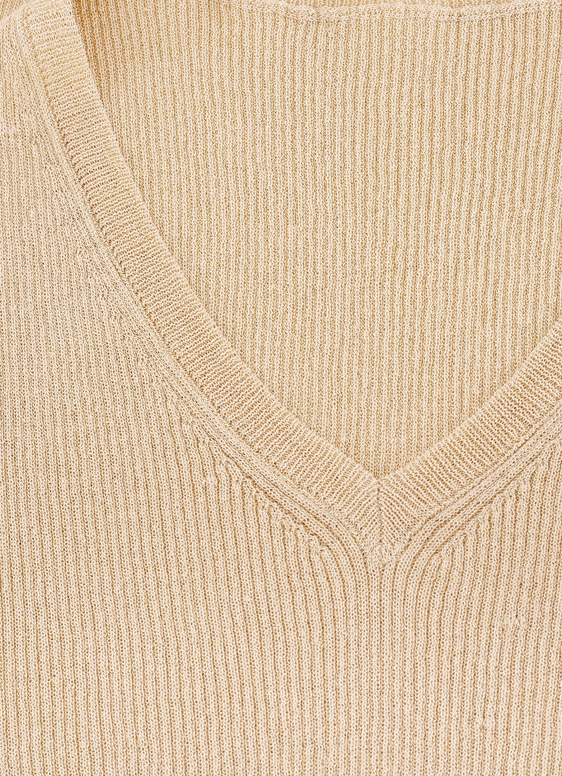 Phase Eight Mila ribgebreide tanktop met lurex - detail 6 goud