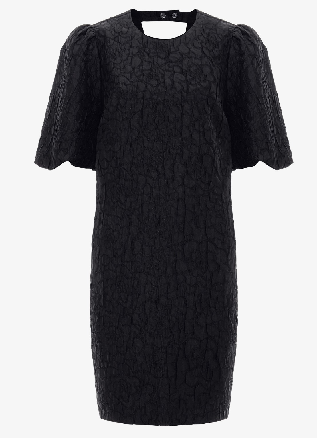 Phase Eight Mini tuniekjurk met pofmouwen - voorkant 7 zwart