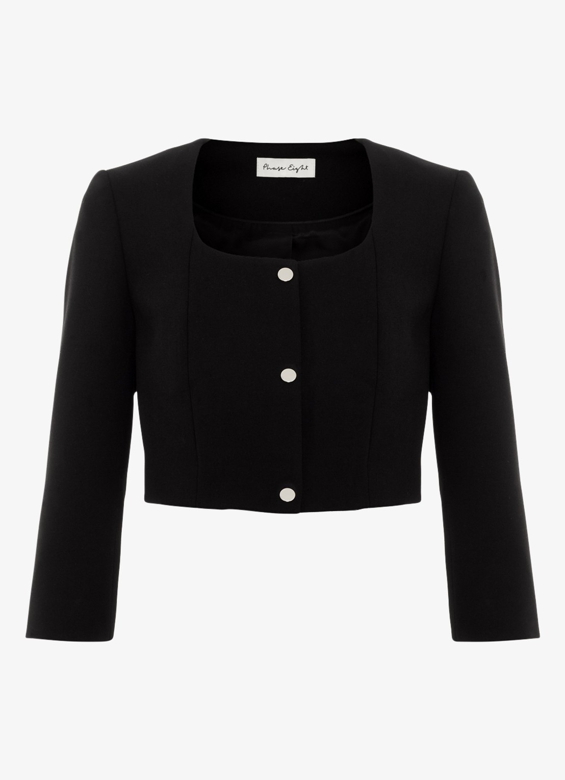 Phase Eight Miranda cropped Jack  - voorkant 6 zwart