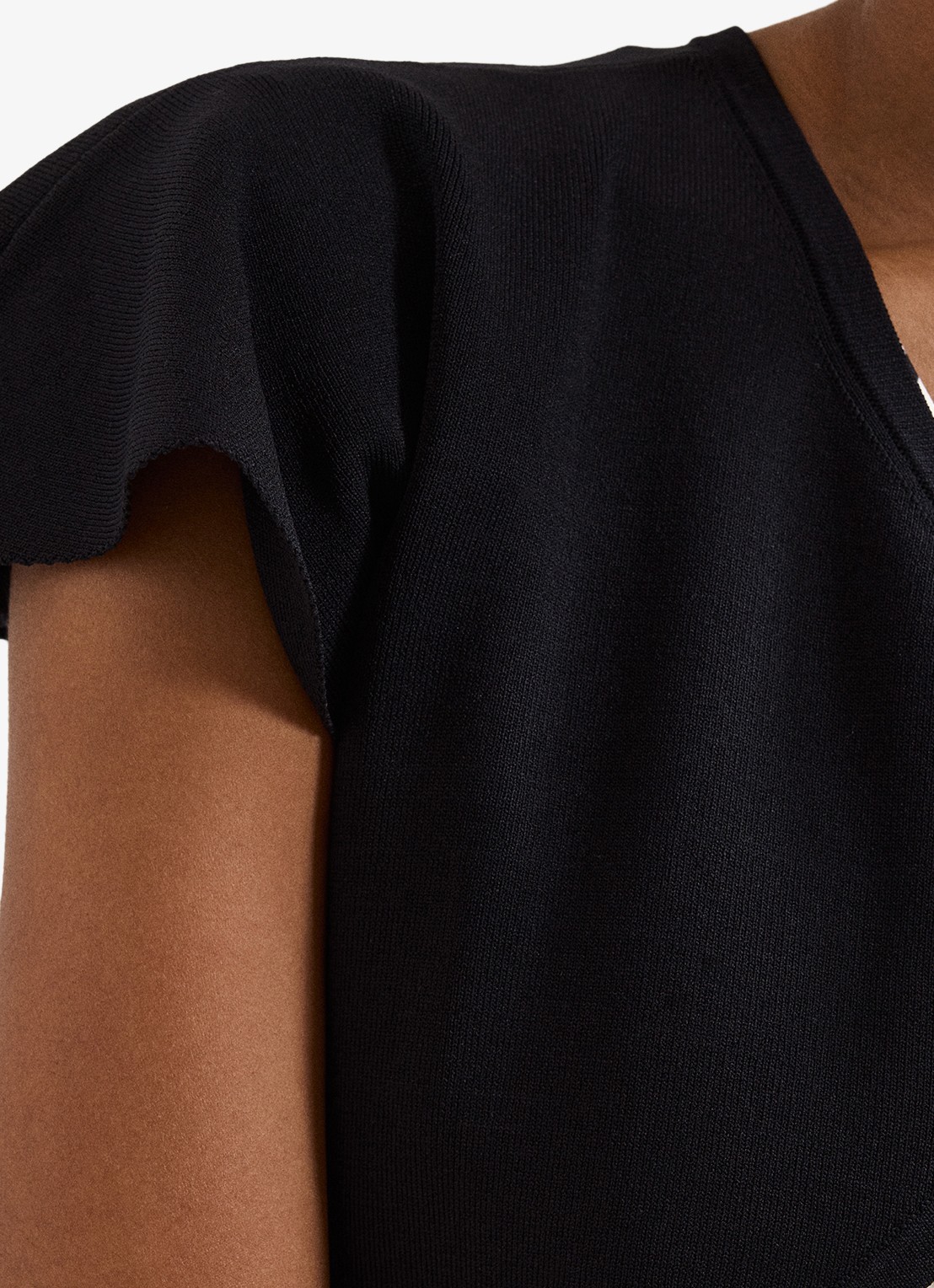 Phase Eight Myra bolero met vlindermouw  - detail 5 zwart
