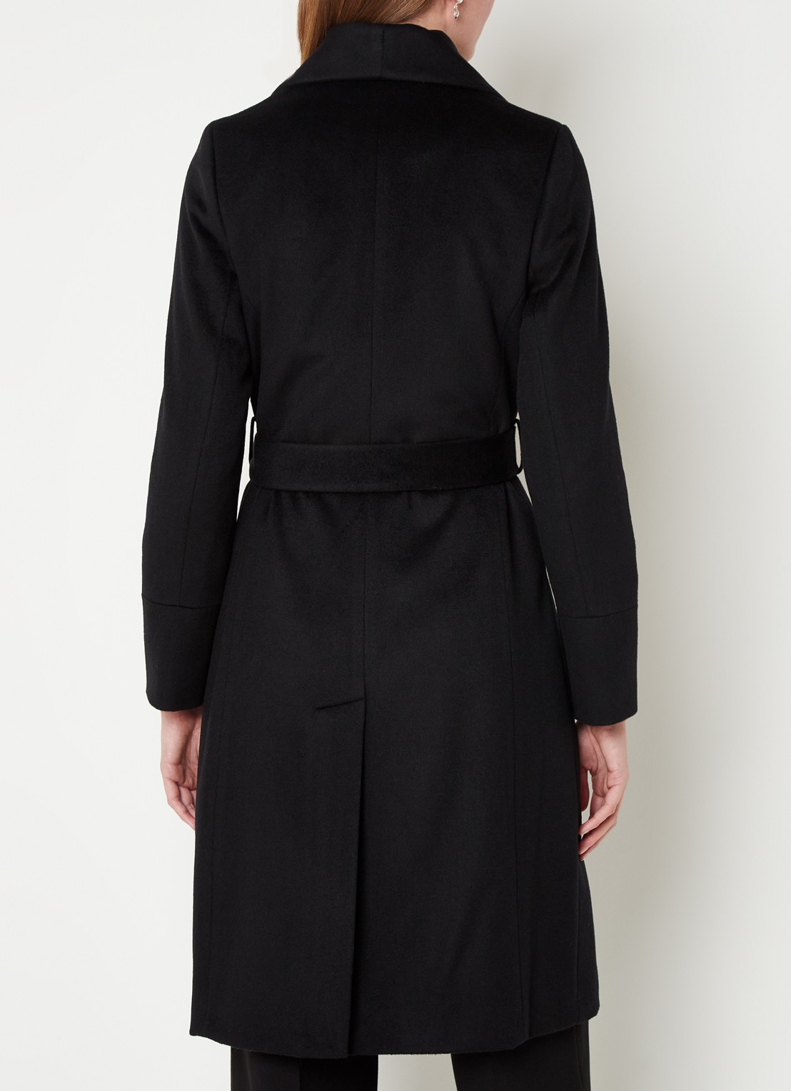 Phase Eight Nicci Belted Coat Black 08 - achterkant 9 zwart
