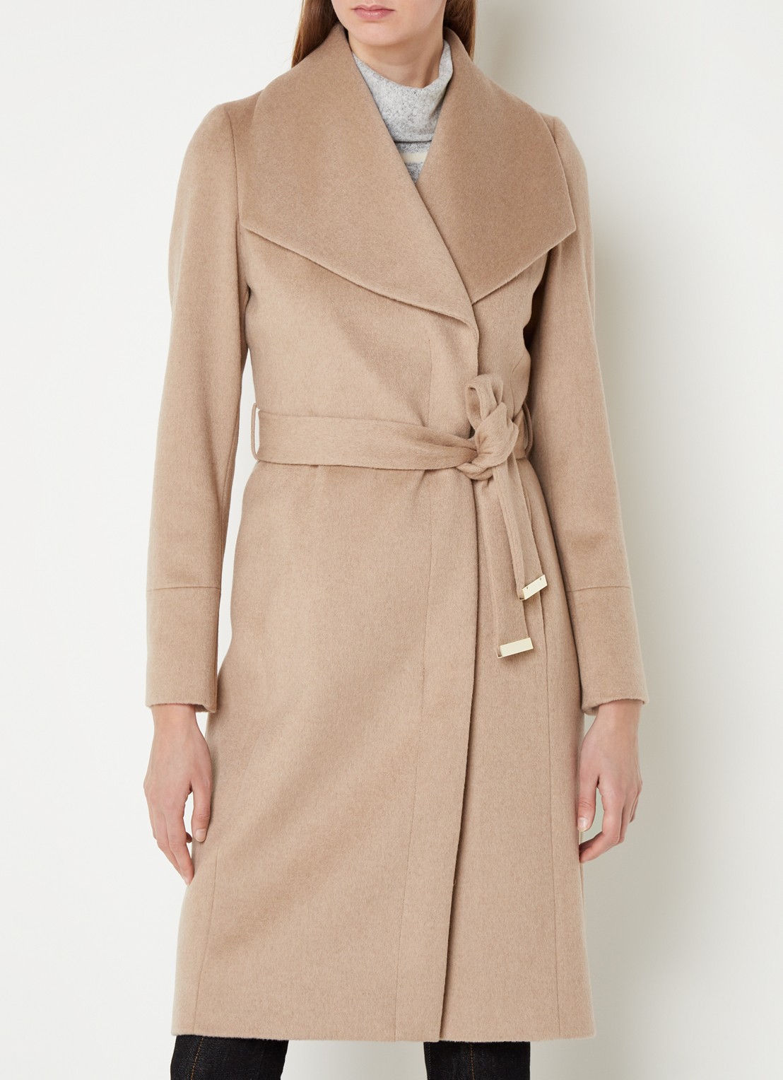 Phase Eight Nicci Wool Coat Camel 08 - detail 4 camel