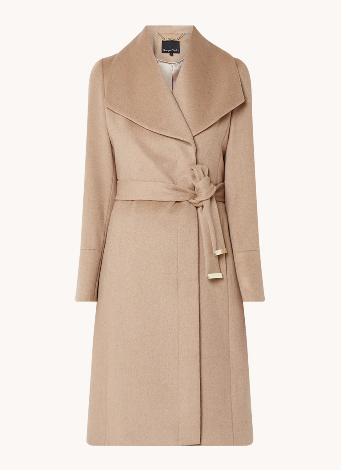 Phase Eight Nicci Wool Coat Camel 08 - voorkant 9 camel