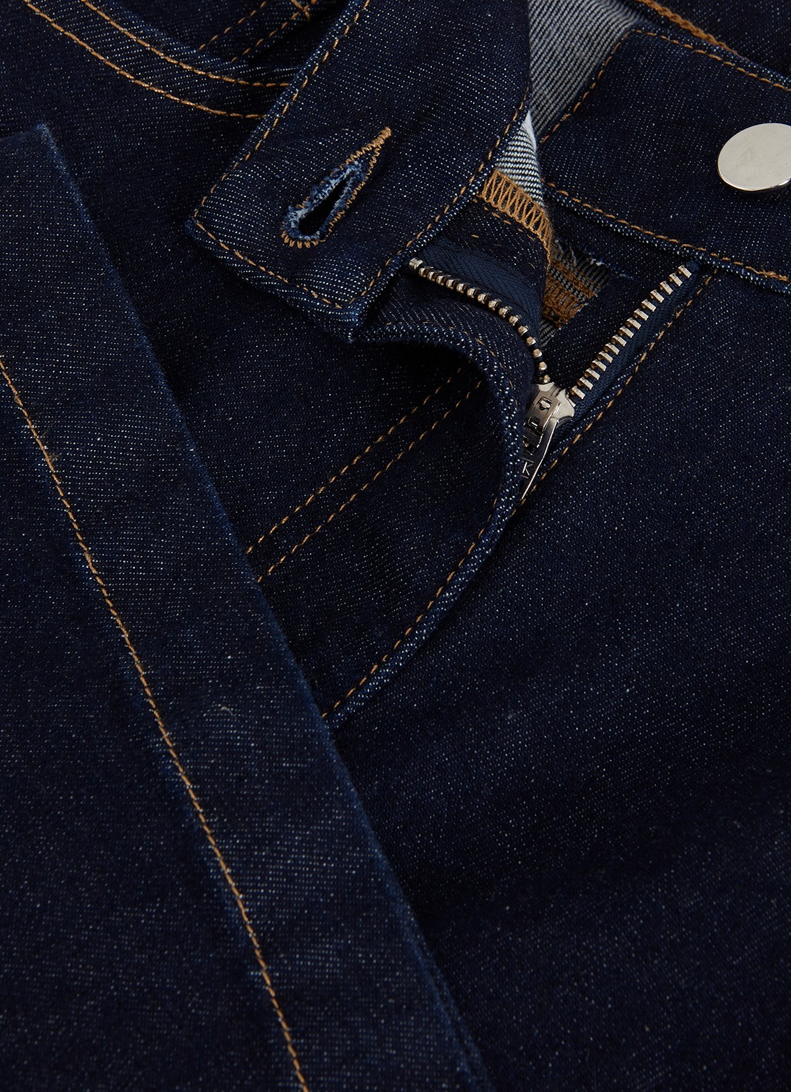 Phase Eight Olivia high waist flared jeans met donkere wassing - detail 8 donkerblauw