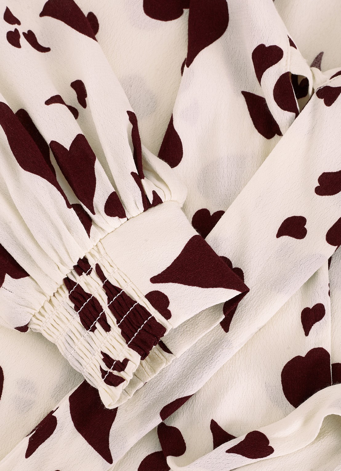 Phase Eight Paloma blouse met sjaalkraag en pofmouwen - detail 7 wit