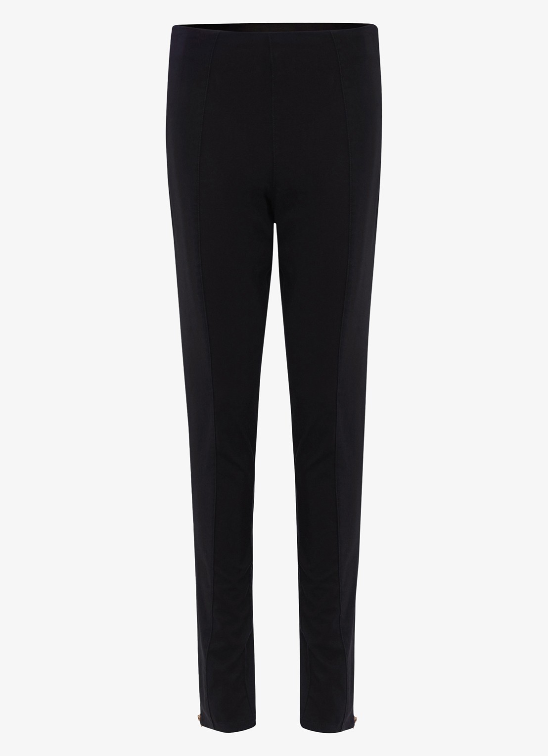Phase Eight Petite Amina high waist cropped skinny fit broek - voorkant 2 zwart