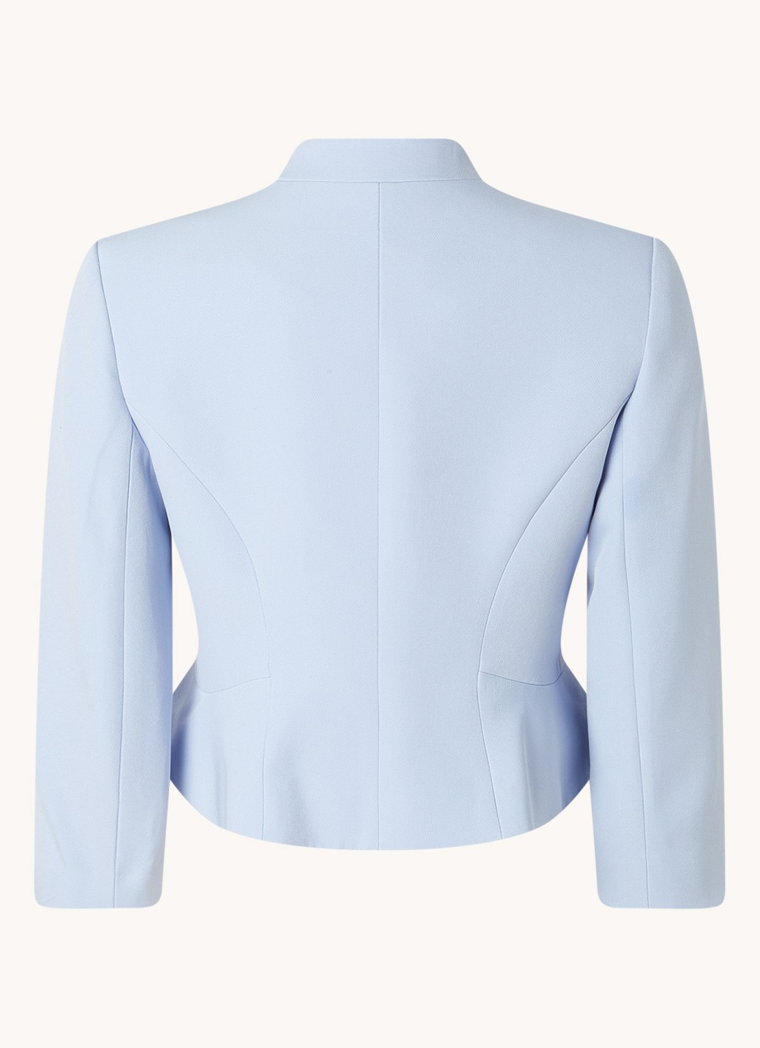 Phase Eight Petite Daisy bolero met schoudervulling - achterkant lichtblauw