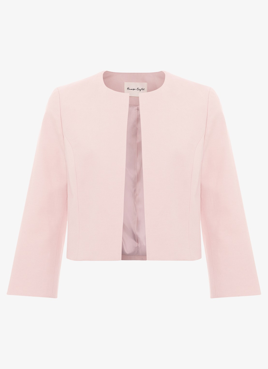 Phase Eight Petite Elizabeth bolero met structuur - voorkant 6 oudroze