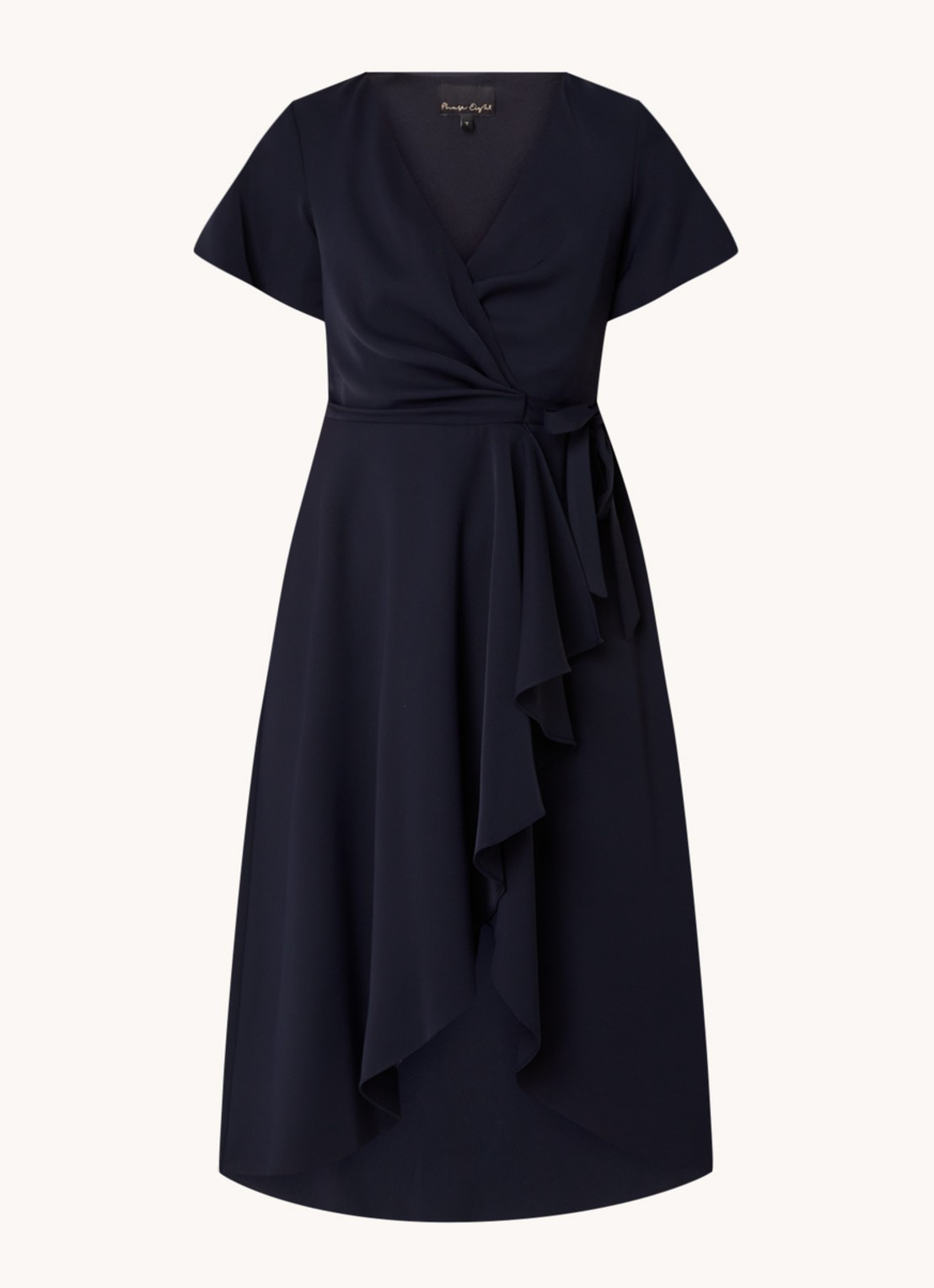 Phase Eight Petite Julissa Dress Navy 08 - voorkant 2 lichtblauw