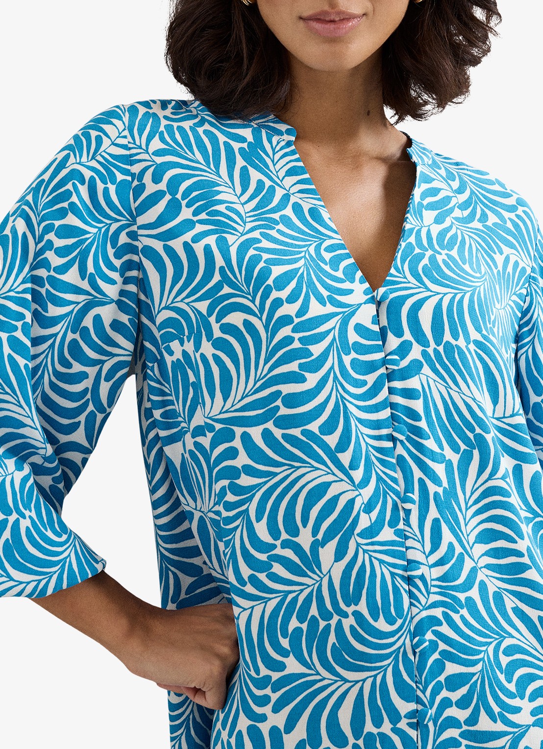 Phase Eight Phoebe mini tuniekjurk met print - detail 5 blauw