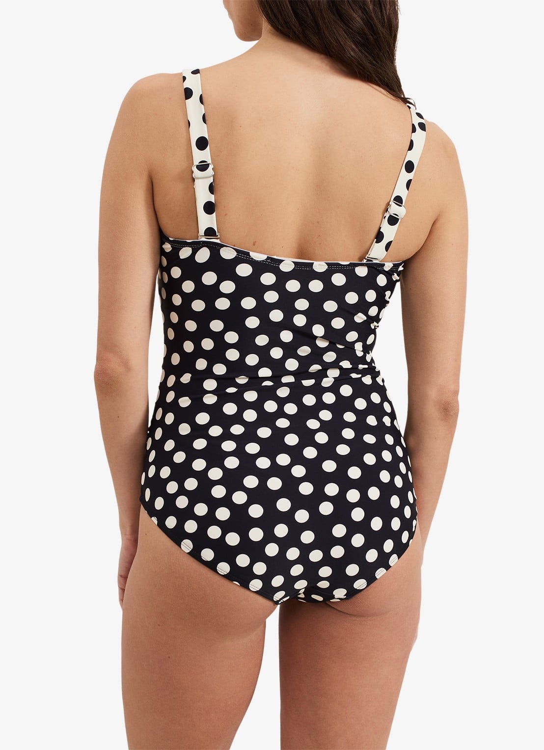 Phase Eight Polka badpak met stippenprint - achterkant ivoor