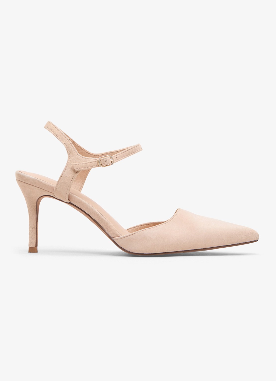 Phase Eight Pump van geitensuède - voorkant 6 beige