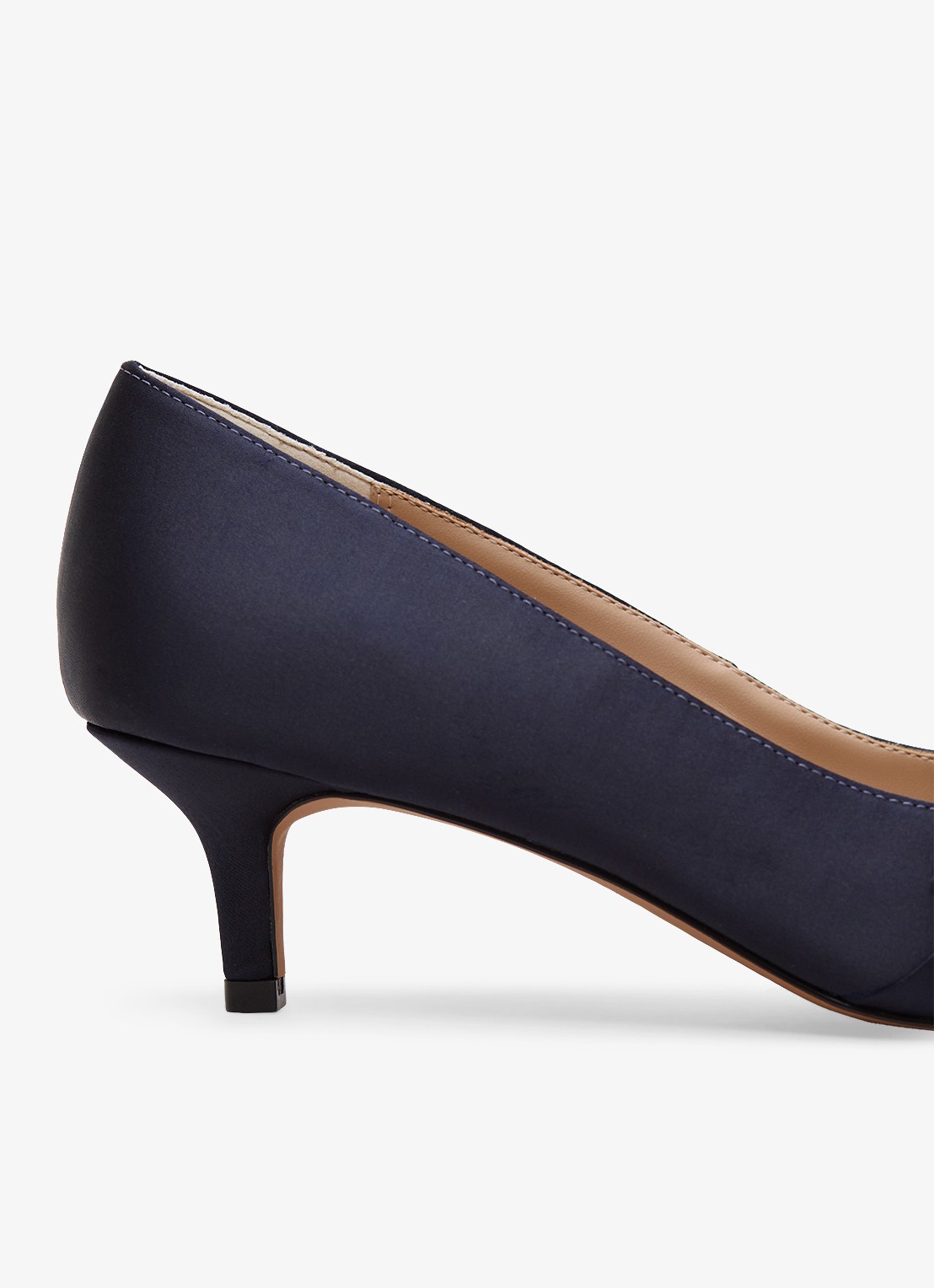 Phase Eight Pump van satijn met strikdetail - detail 4 donkerblauw
