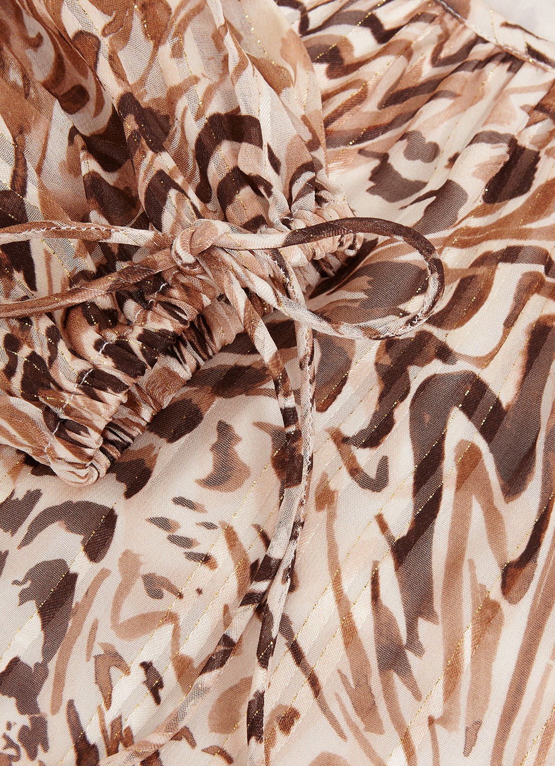 Phase Eight Rafaella blouse met grafische print - detail 7 lichtbruin