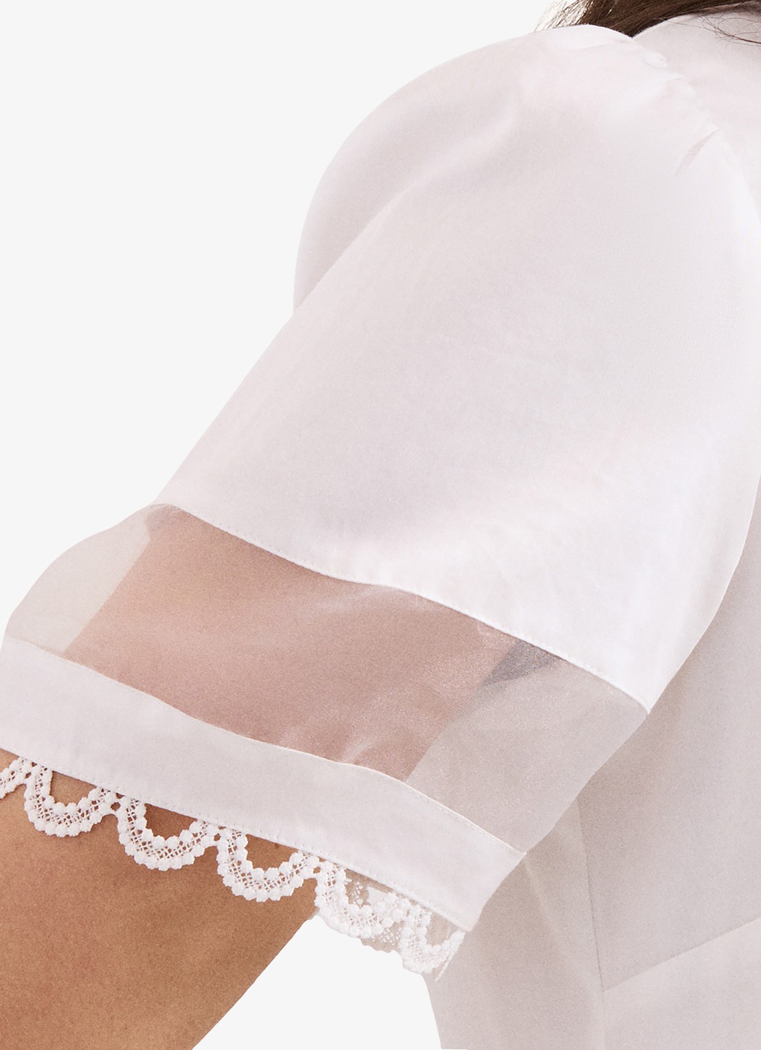 Phase Eight Rebecca tuniek met mesh - detail 6 wit