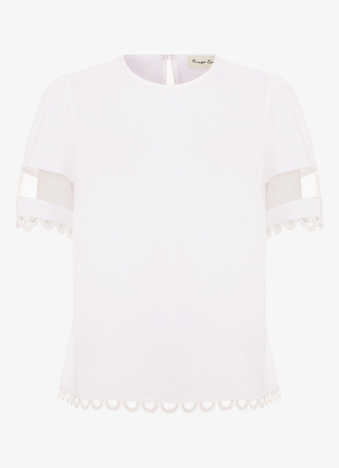 Phase Eight Rebecca tuniek met mesh - voorkant wit