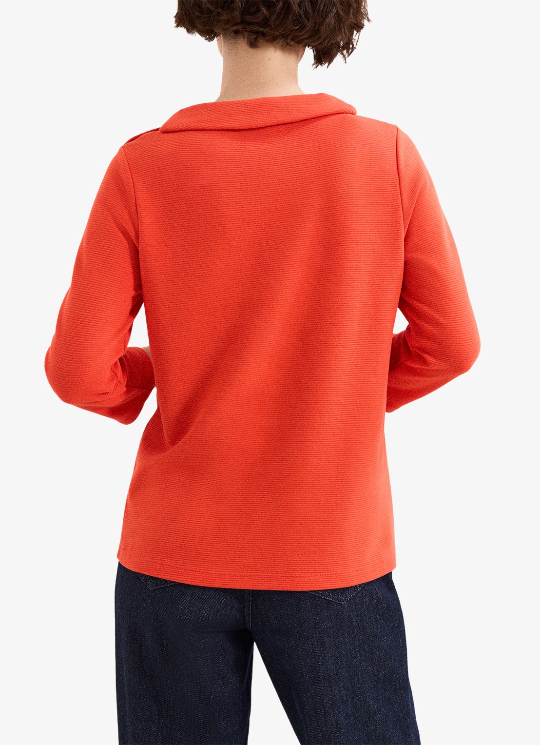 Phase Eight Remy top met knoopdetail en structuur - achterkant 6 rood