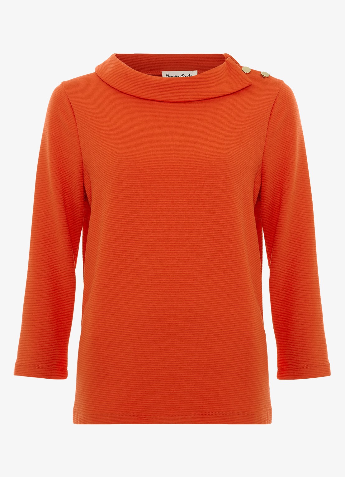 Phase Eight Remy top met knoopdetail en structuur - voorkant 7 rood