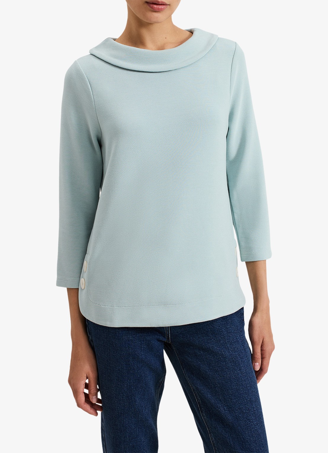 Phase Eight Remy top met structuur - detail 4 lichtblauw