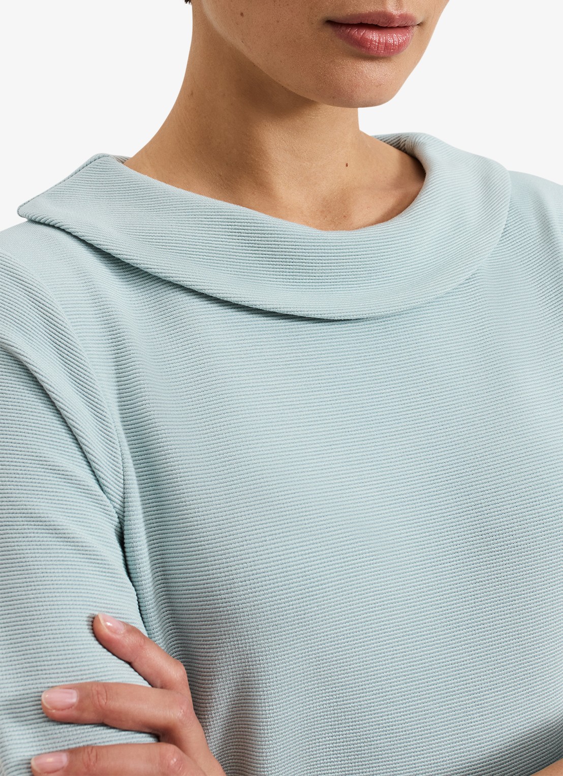 Phase Eight Remy top met structuur - detail 5 lichtblauw