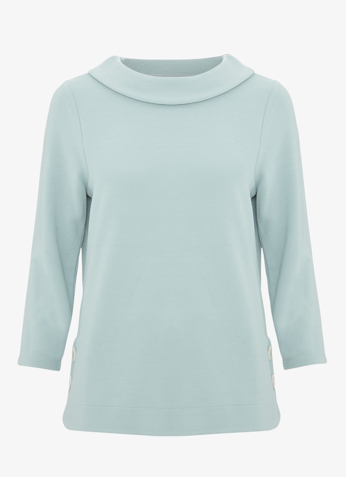 Phase Eight Remy top met structuur - voorkant 2 lichtblauw