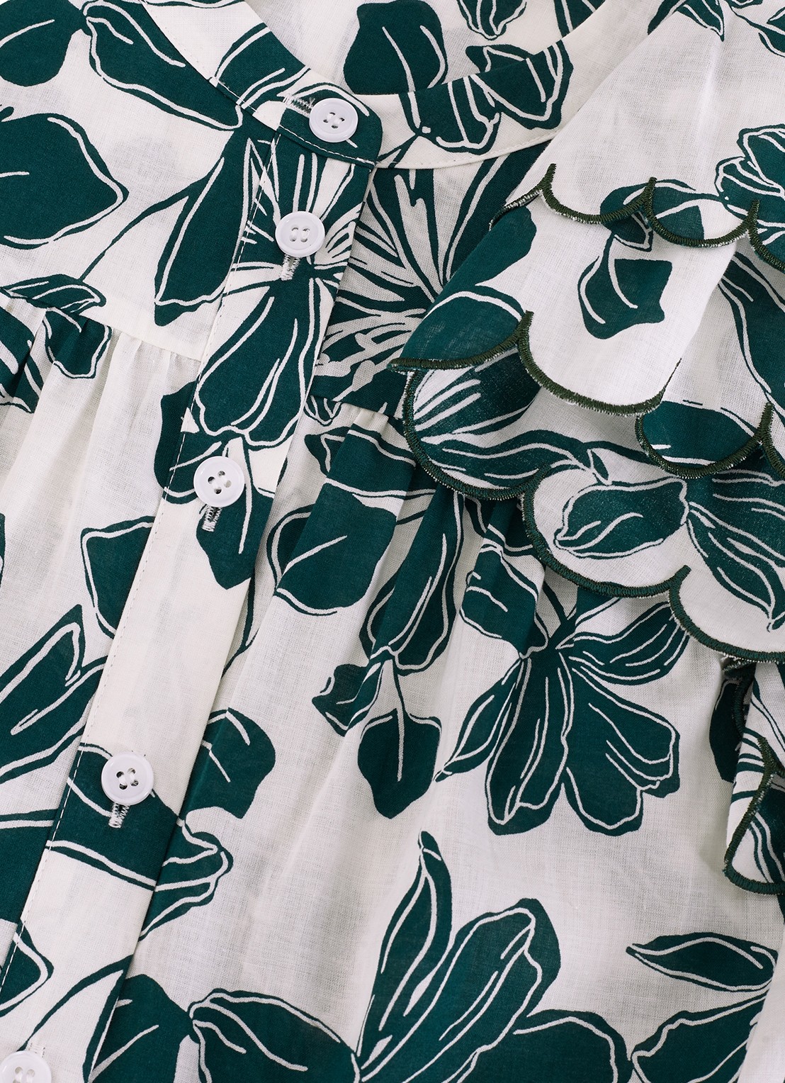 Phase Eight Rena blouse met bloemenprint - detail 4 groen