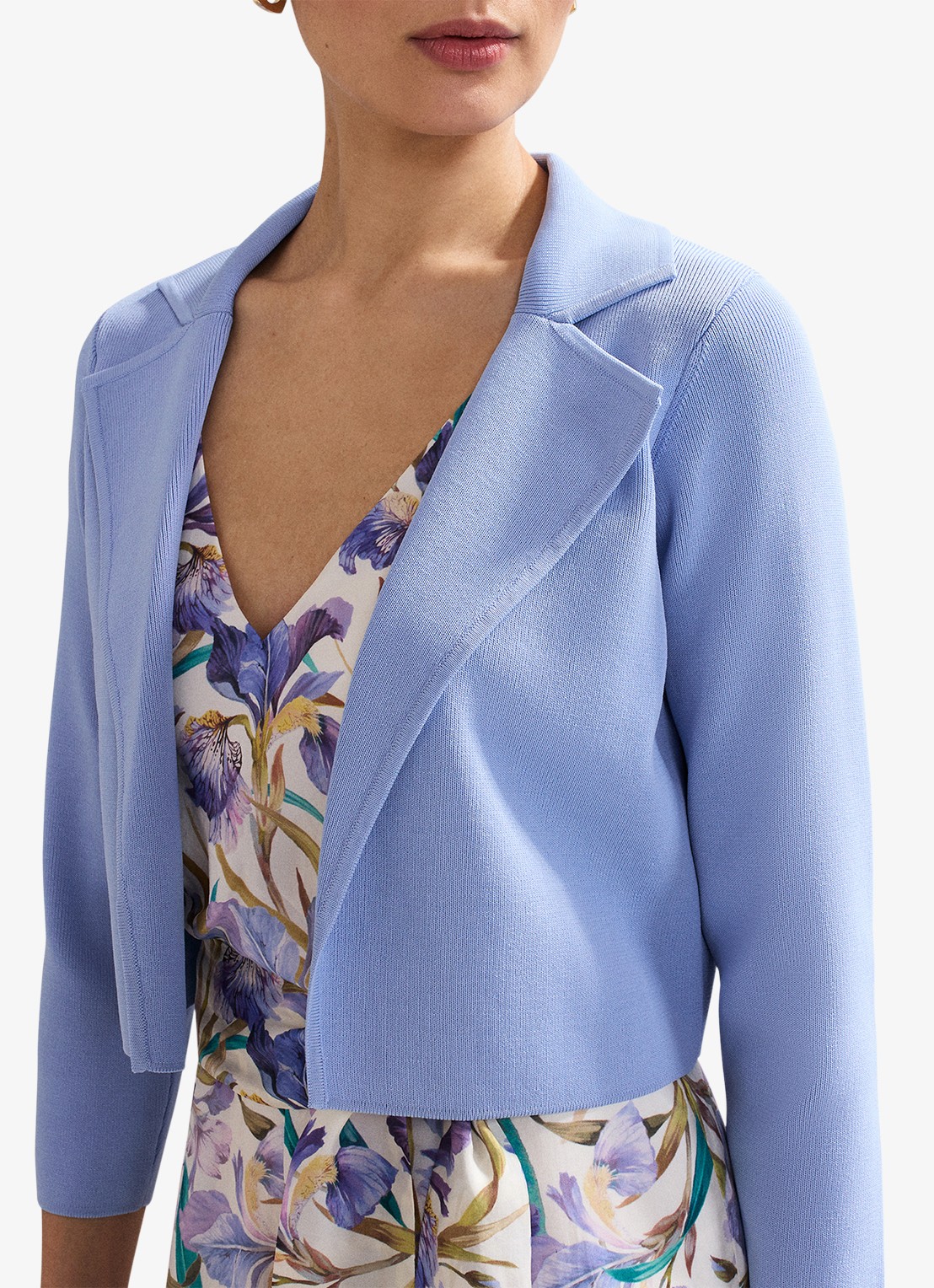 Phase Eight Rihanna openvallend vest - detail 4 donkerblauw