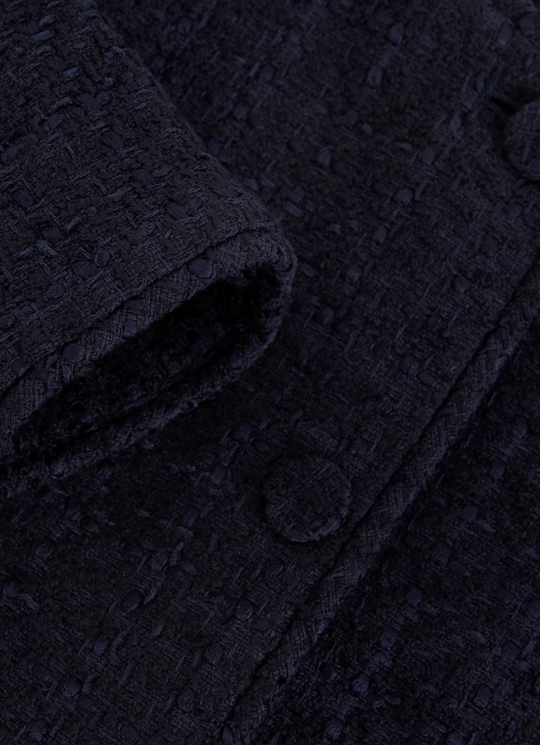 Phase Eight Ripley jack van bouclé met steekzakken - detail 4 donkerblauw
