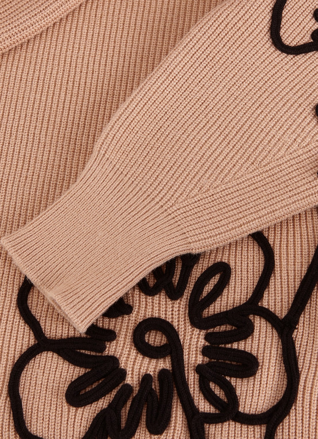 Phase Eight Rosa fijngebreide trui met borduring - detail 7 beige