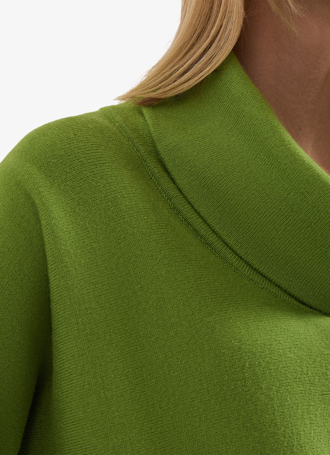 Phase Eight Rosalie fijngebreide trui met textuur - detail 6 groen