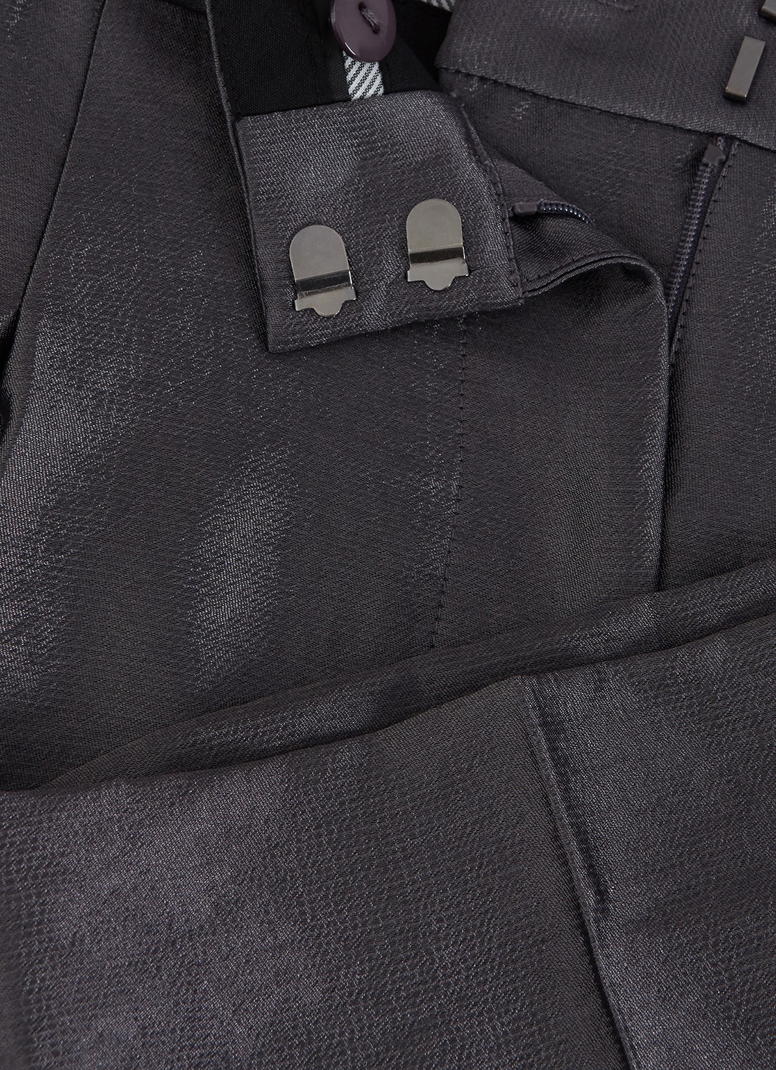 Phase Eight Sade straight fit high waist pantalon met steekzakken  - detail antraciet