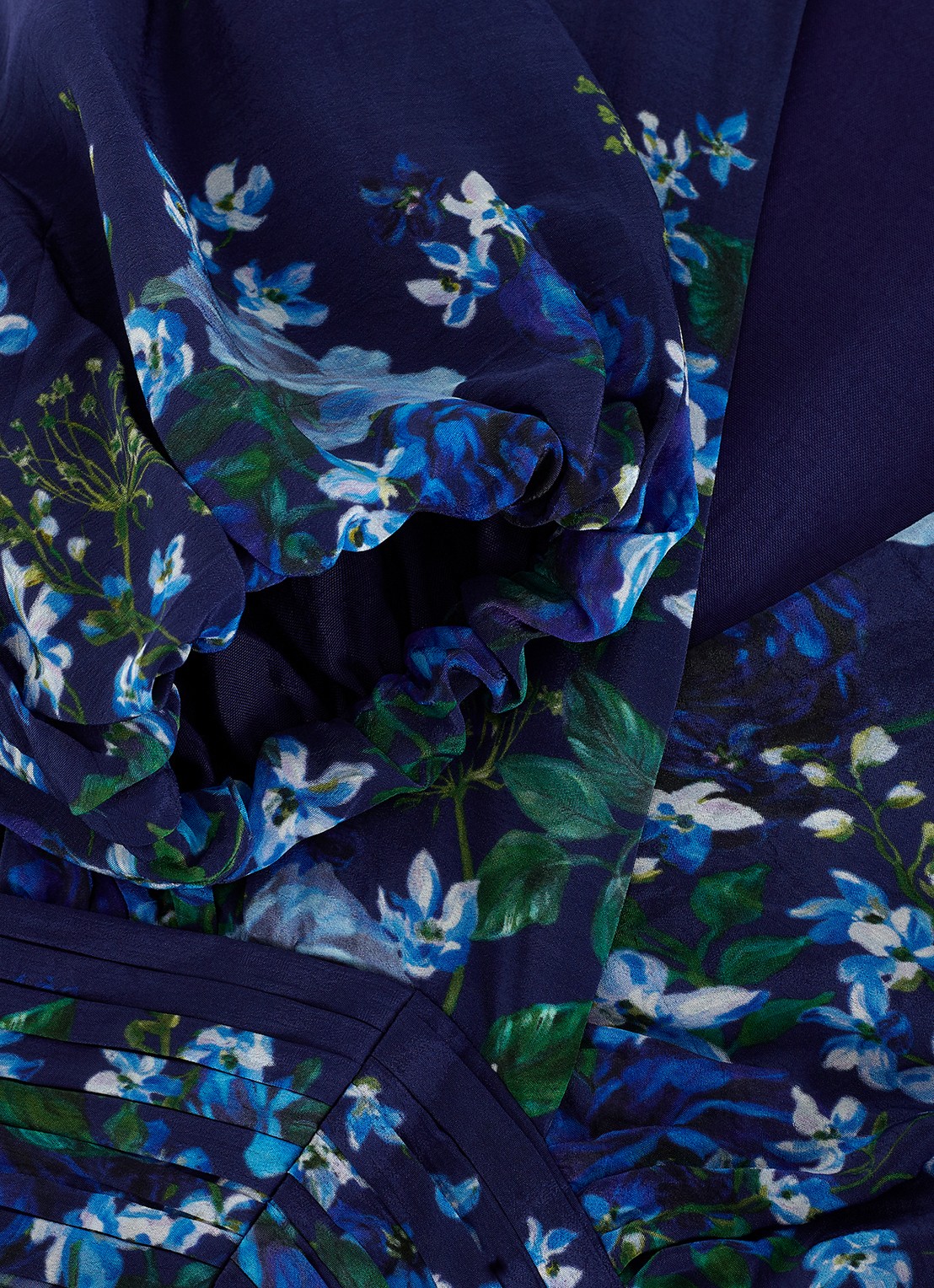 Phase Eight Safa tuniek met bloemenprint - detail 6 donkerblauw