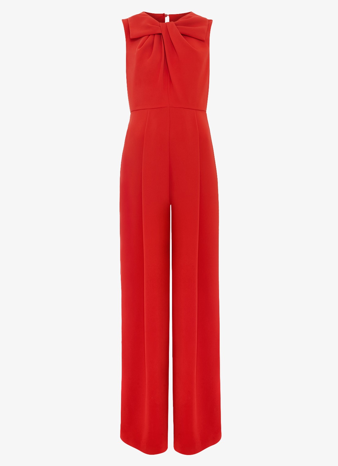 Phase Eight Saffron wide fit jumpsuit met steekzakken - voorkant 6 rood