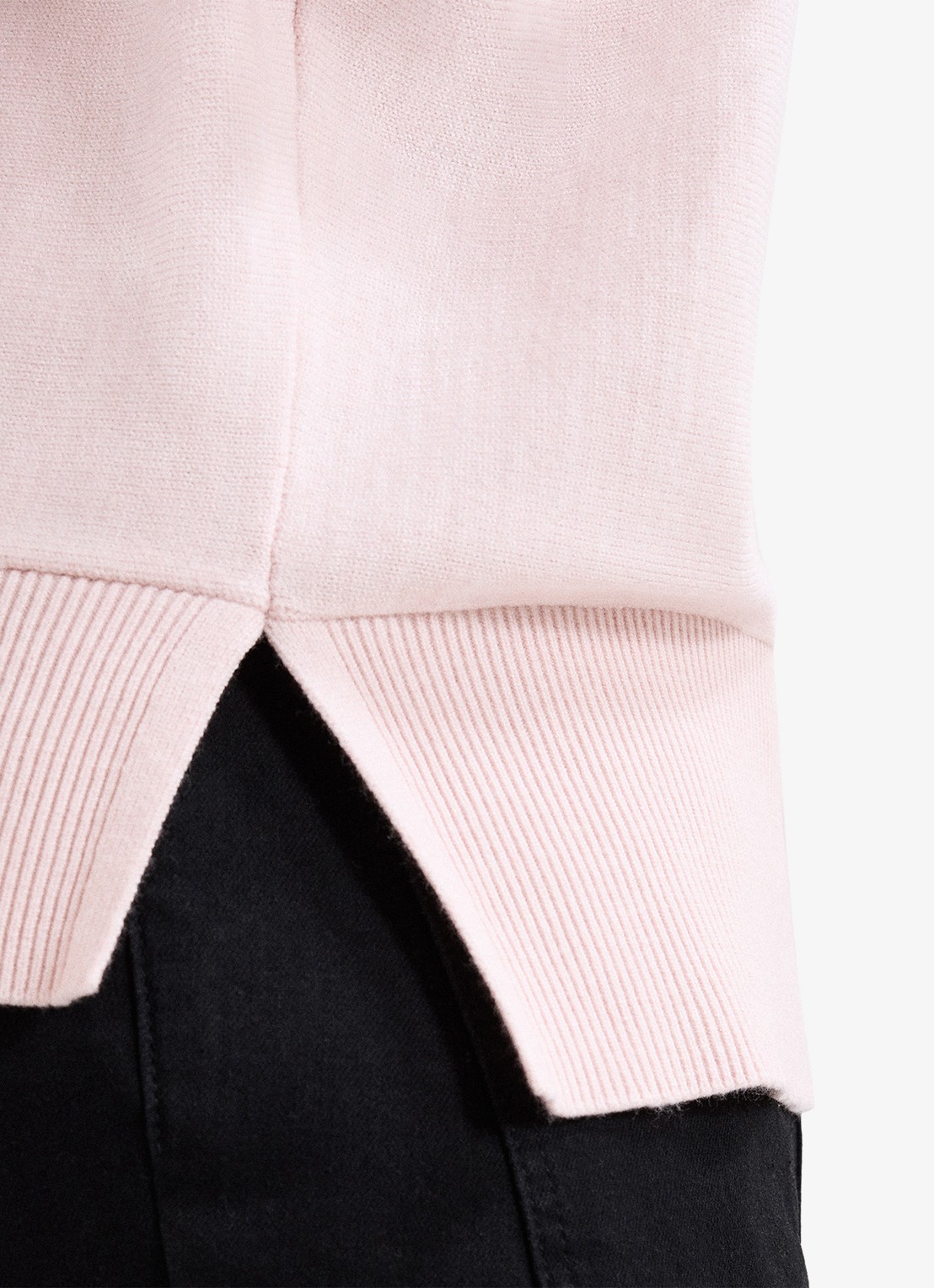 Phase Eight Salima fijngebreide trui met driekwart mouw - detail 3 roze