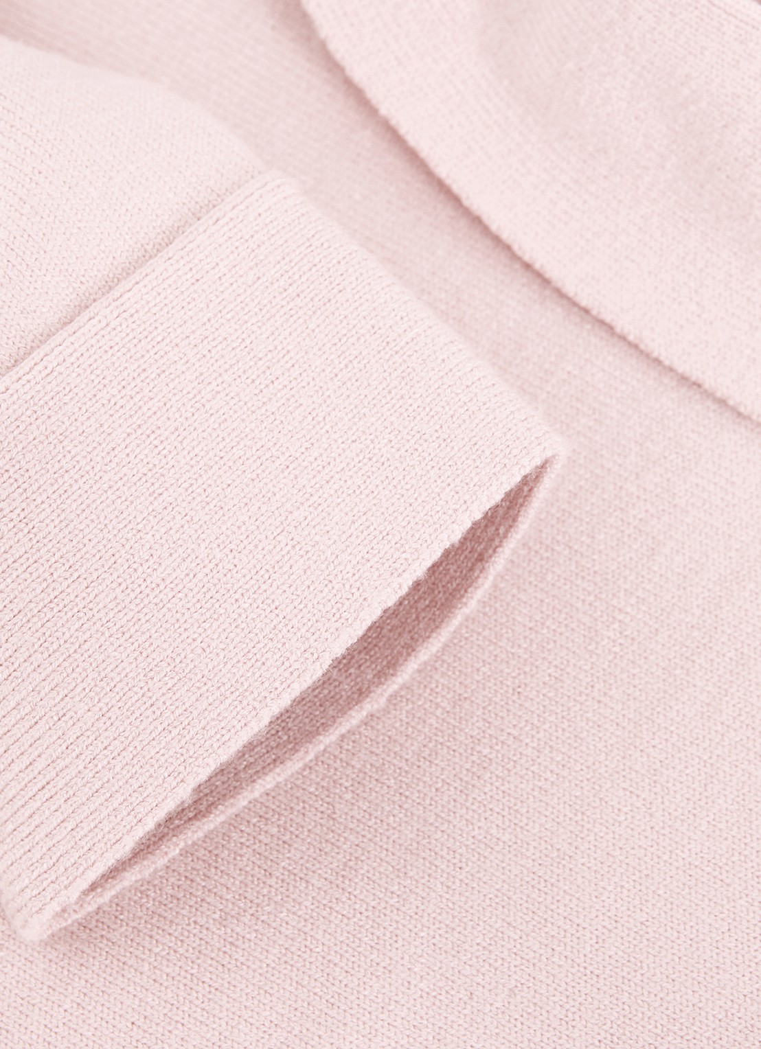 Phase Eight Salima fijngebreide trui met driekwart mouw - detail 5 roze