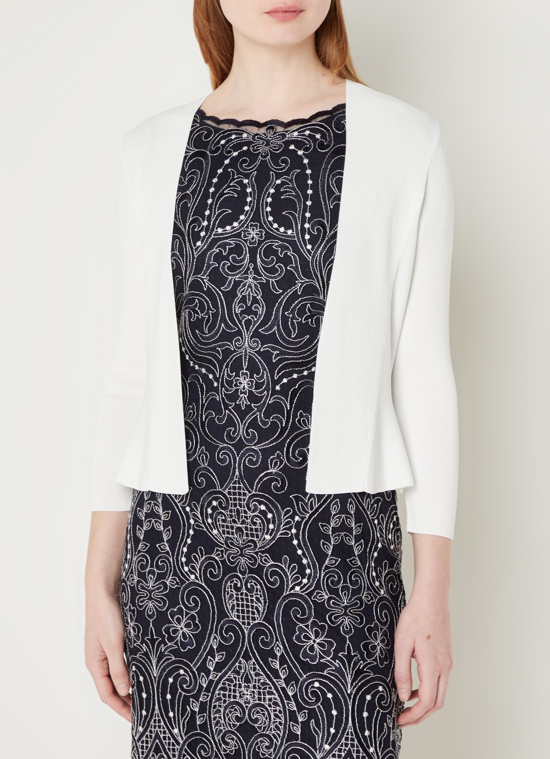 Phase Eight Salma Flare Jacket Ivory 08 - detail 4 ivoor