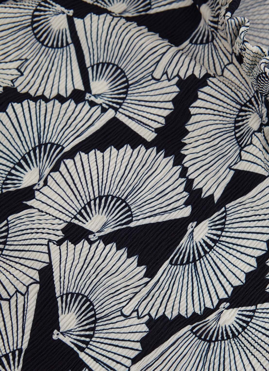 Phase Eight Samiha top met print en structuur - detail 7 donkerblauw